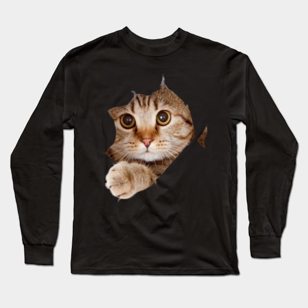 cat lover gifts for cat people Long Sleeve T-Shirt by modo store